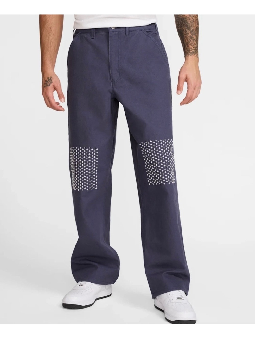Nike Life $140 Thunder Blue Carpenter Pants Baggy Fit Size 34x32